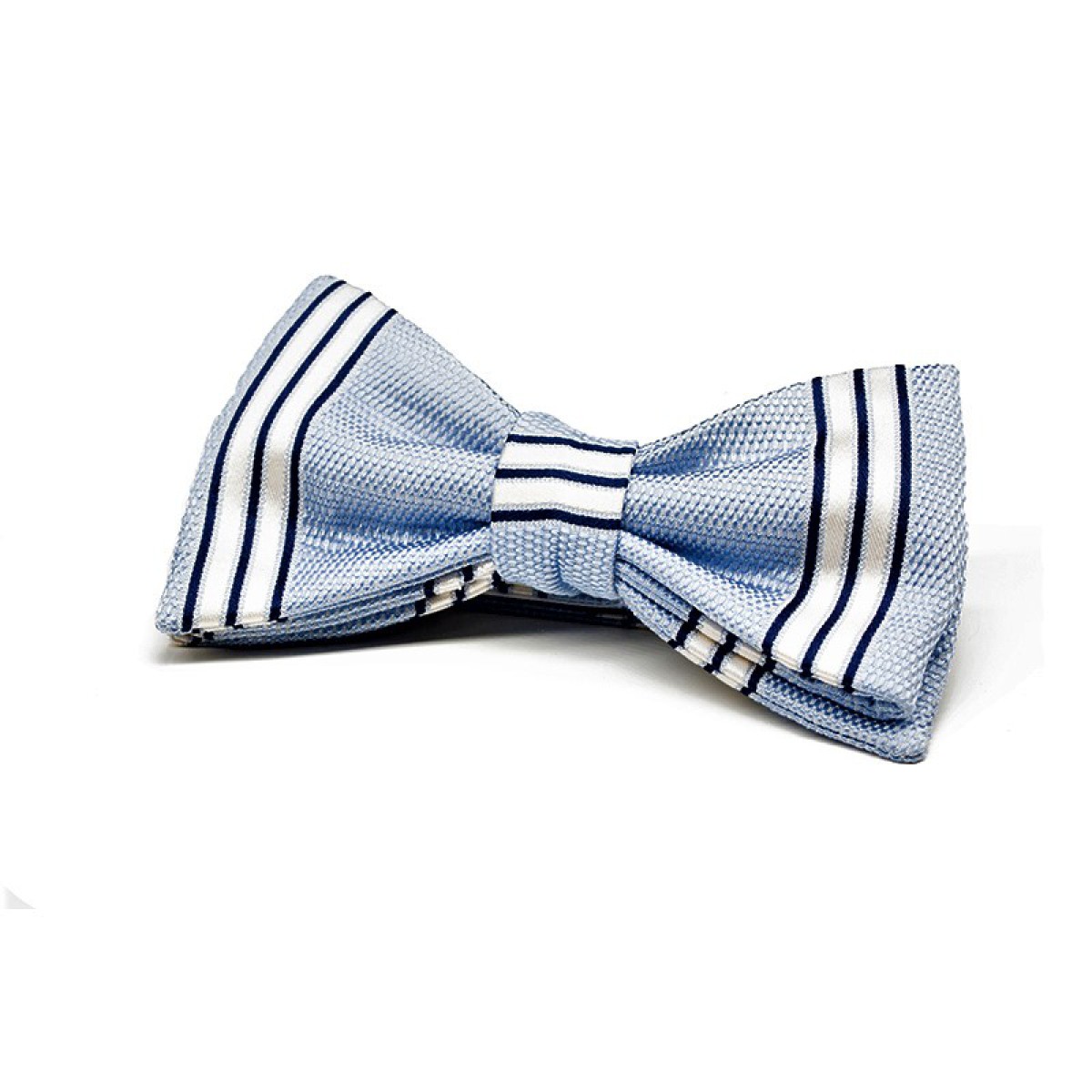 Bowtie Progetto / Silk-wool / Stripe Blue
