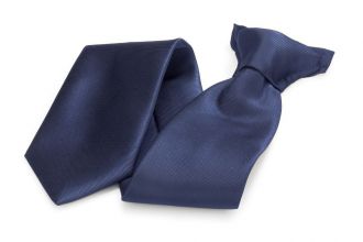 Clip tie - polyester - navy