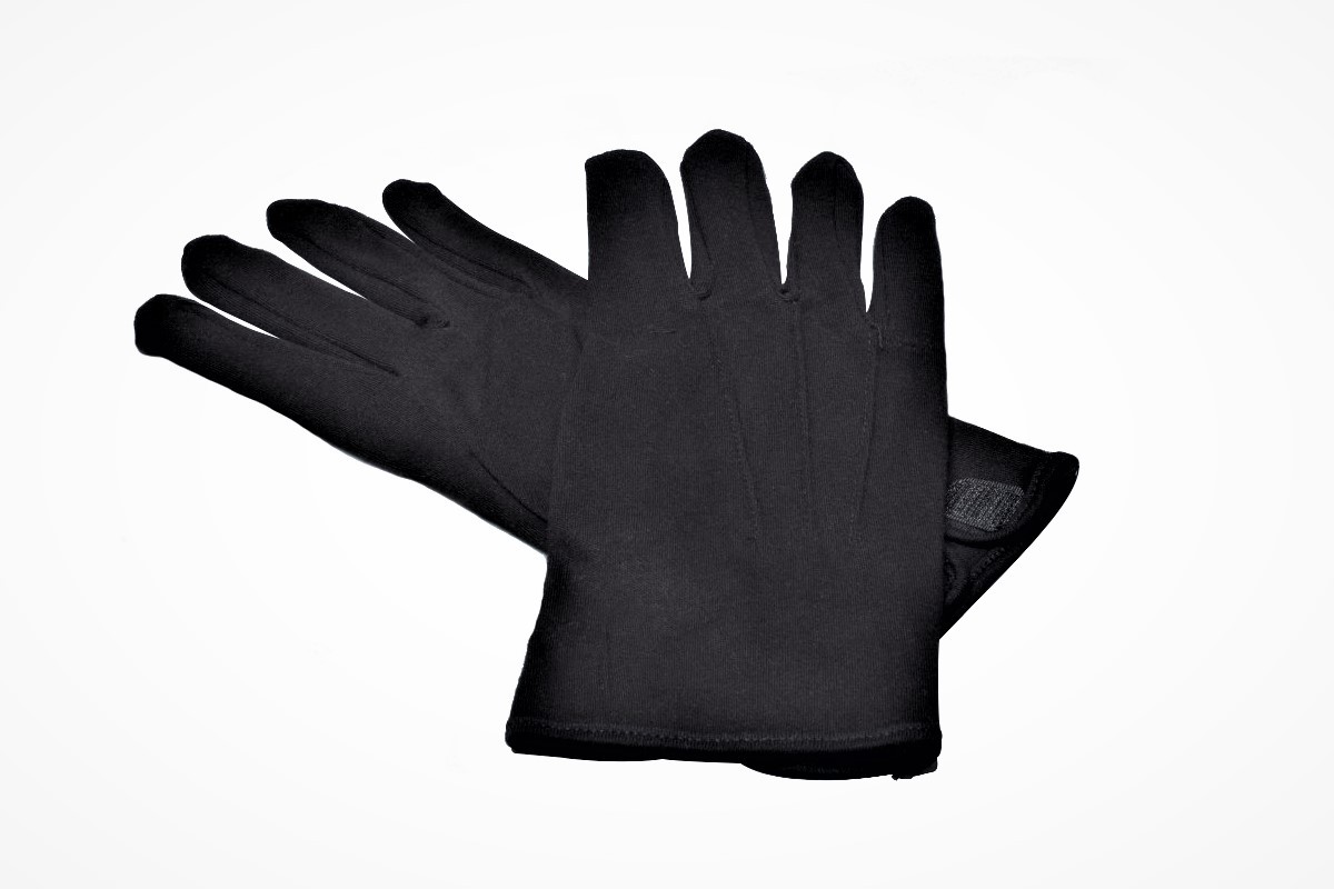 Ceremonial gloves - black - size L