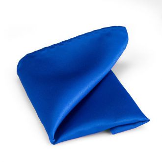 Hanky - polyester satin - royal blue