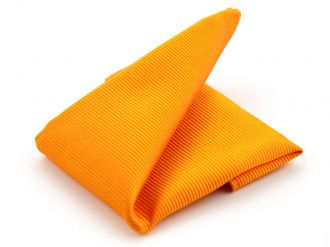 Hanky - silk - orange - 25x25cm - NOS