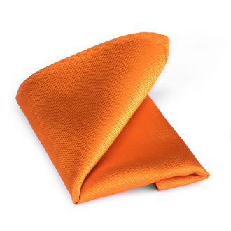 Hanky - silk - orange - 25x25cm - NOS