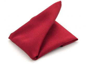 Hanky - silk - middle red - 25x25cm - NOS