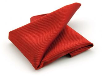 Hanky - silk - red - 25x25cm - NOS