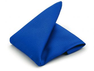 Hanky - silk - royal blue - 25x25cm - NOS