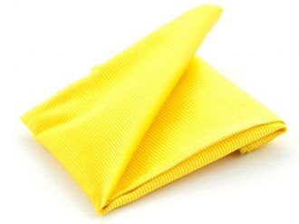 Hanky - silk - yellow - 25x25cm - NOS