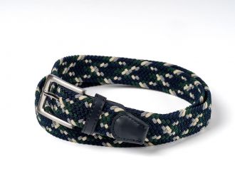 Elastic belt - green/navy/grey/white