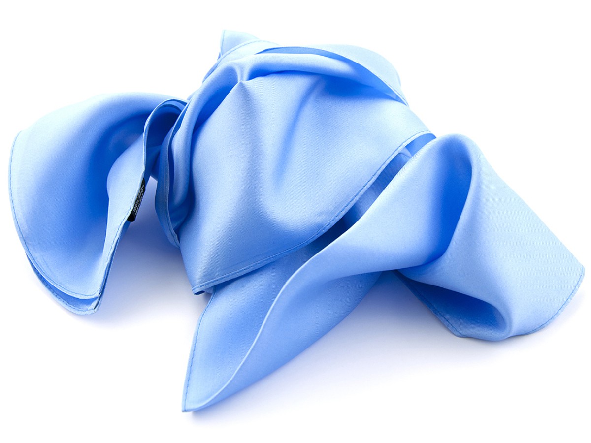 Shawls polyester/satijn 02 Blue / 25x160 cm