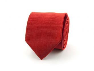Necktie - polyester - red