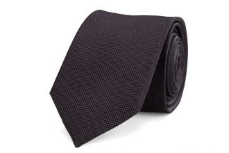 Necktie - silk - antracite - 7.5cm - NOS