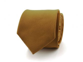 Necktie - silk - brown - 7.5cm - NOS