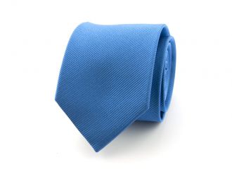 Necktie - silk - blue - 7.5cm - NOS