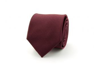 Necktie - silk - burgundy - 7.5cm - NOS