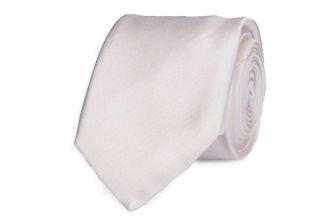 Necktie Progetto Premium / 100% silk / NOS / White