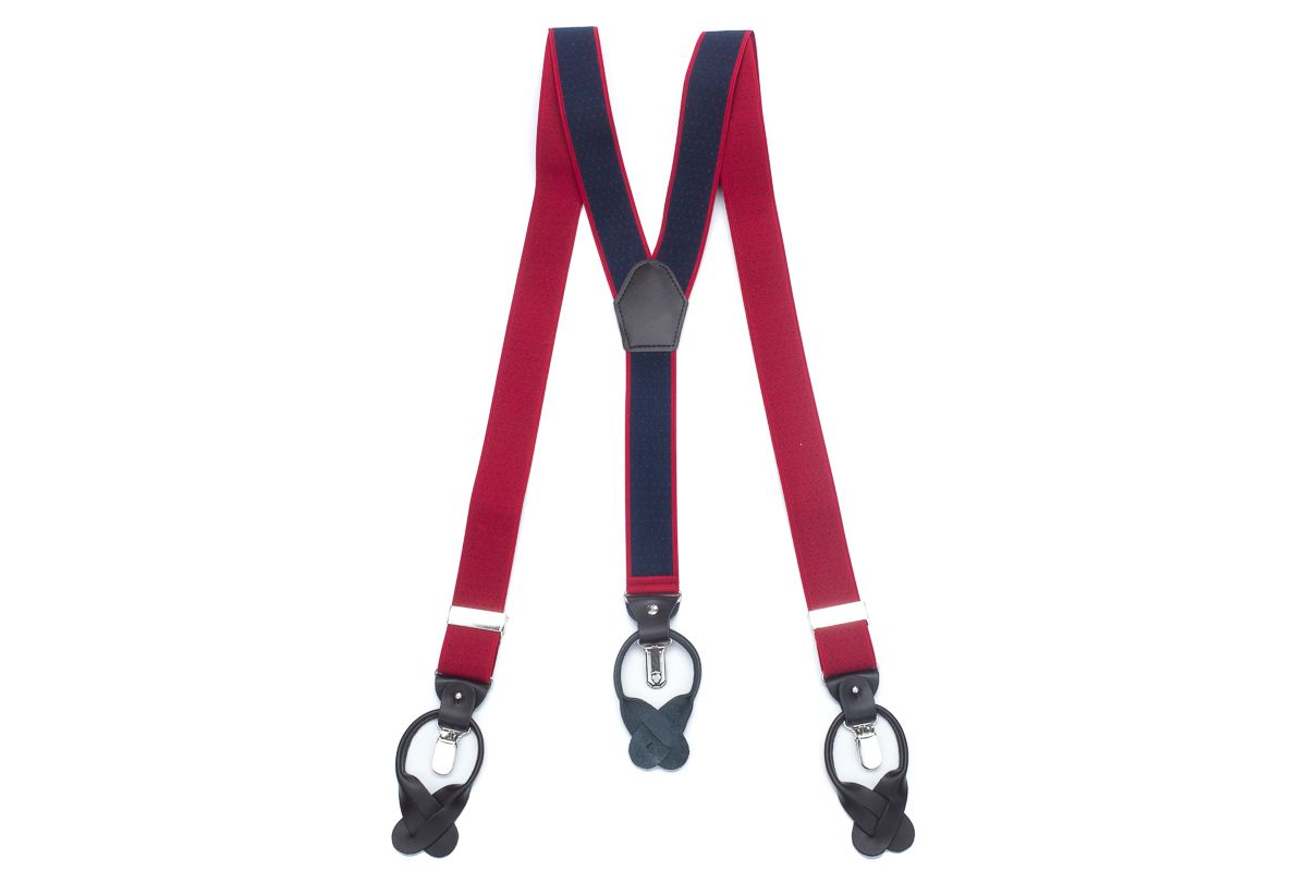 bretels elastiek luxury 40 dots roodmarine