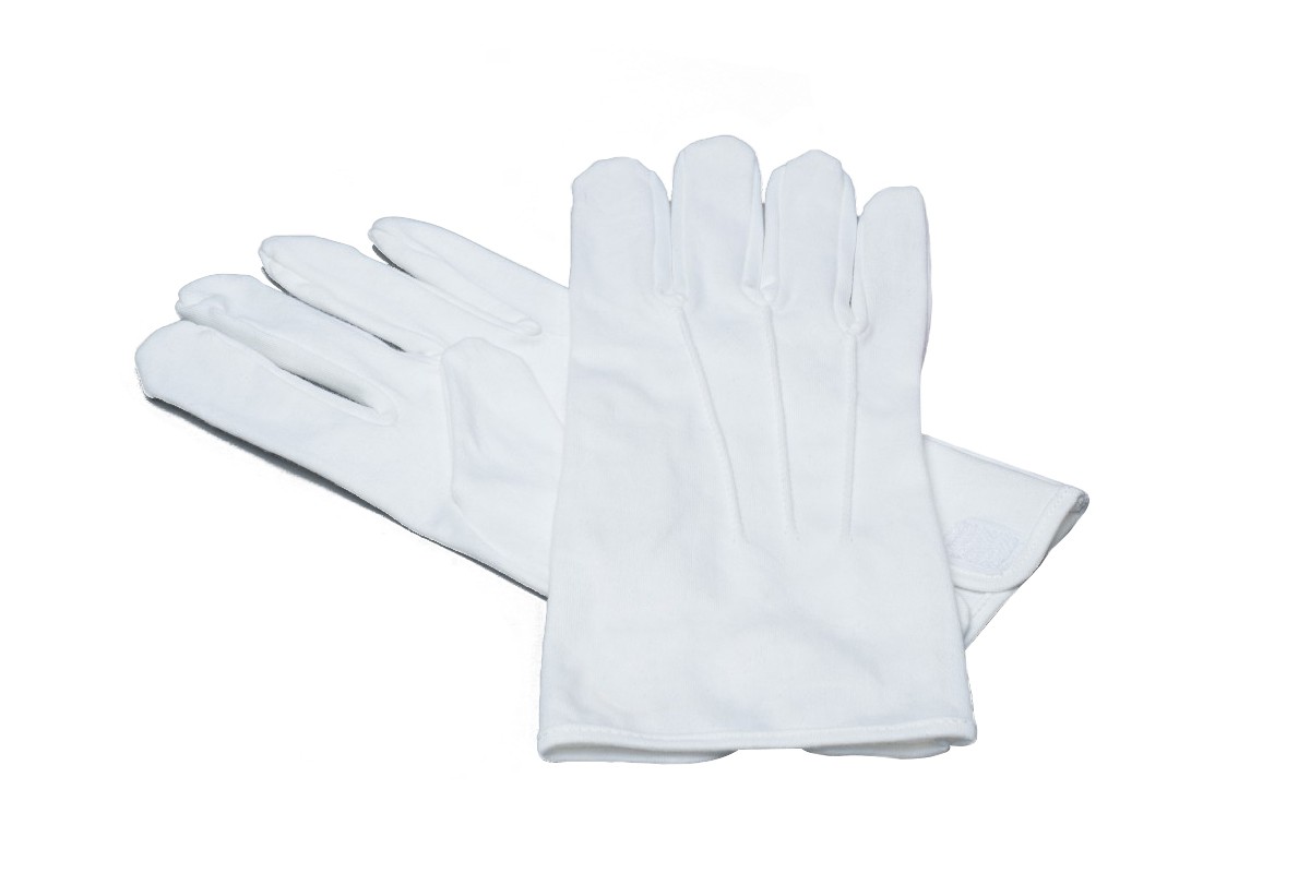 ceremonial gloves white size l