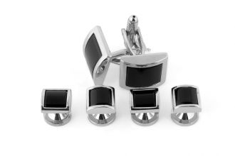 Manchetknopen met bijpassende studs Manchetknopen met bijpassende studs