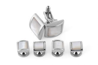 Manchetknopen met bijpassende studs Manchetknopen met bijpassende studs