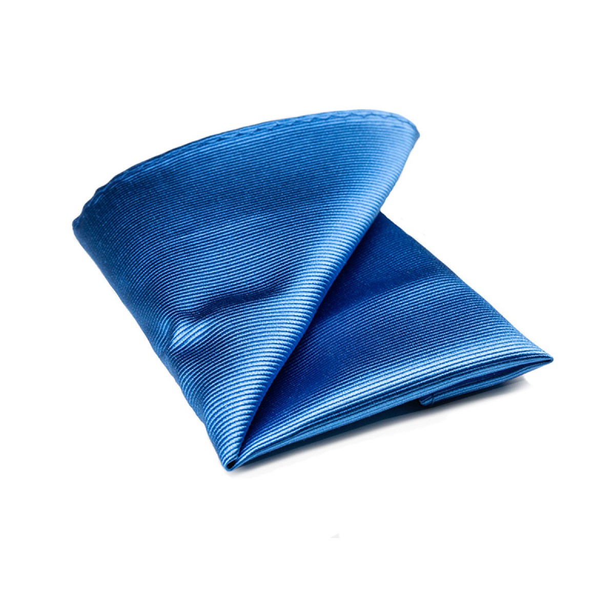 Hanky - silk - blue - 25x25cm - NOS