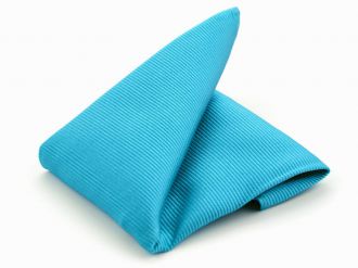 Pochet - zijde - aqua - 25x25cm - NOS