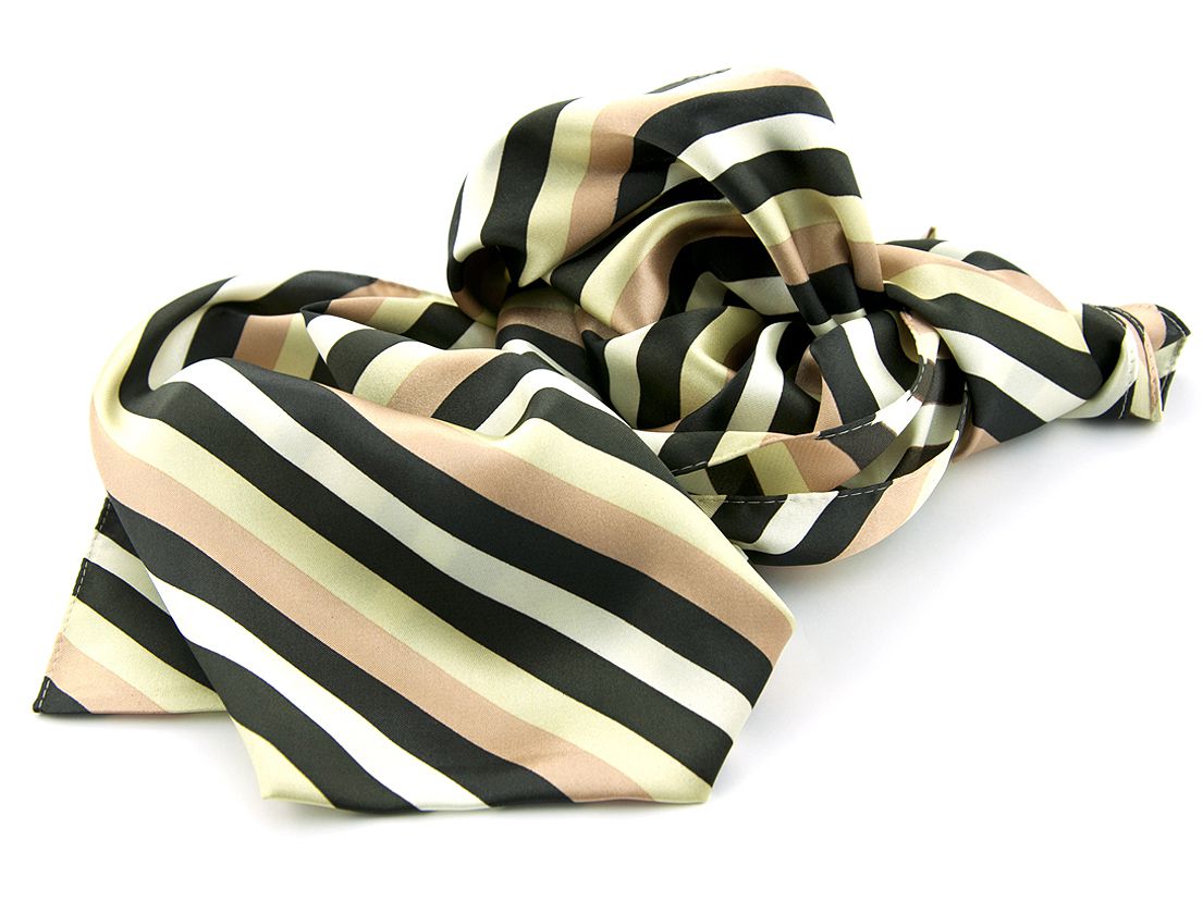 scarf 25x160 polyester multicolour ivory