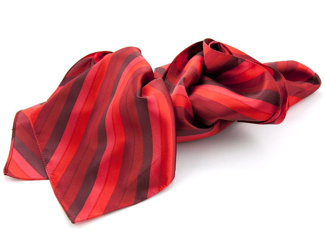 scarf 25x160 polyester multicolour red