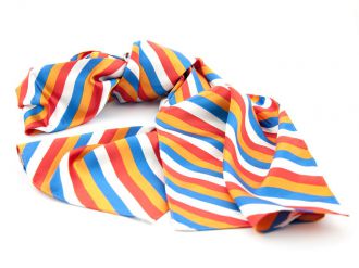 Shawl multicolour polyester-satijn