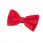 bow tie polyester satin middle red