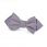 bow tie point polyester satin light grey