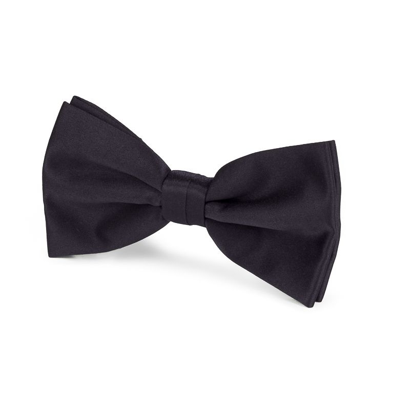 bow tie polyester satin black