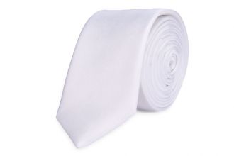 Stropdas polyester-satijn 900 Wit