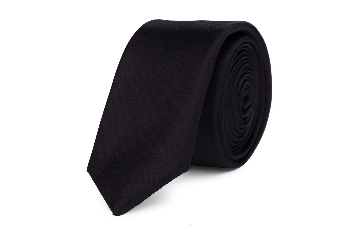 stropdas polyestersatijn 923 zwart