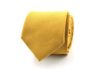 Necktie - silk - gold - 7.5cm - NOS
