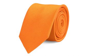 Stropdas - zijde - oranje - 7,5cm - NOS Stropdas - zijde - oranje - 7,5cm - NOS