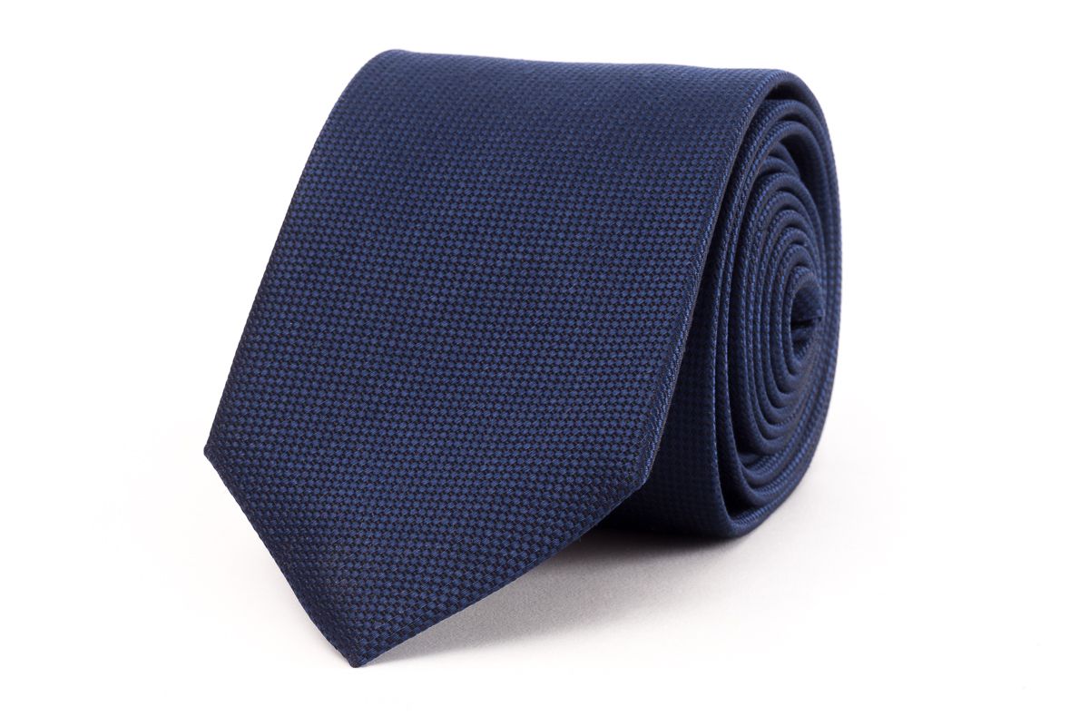 necktie silk navy 75cm nos