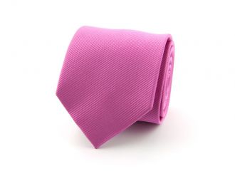 Necktie - silk - fuchsia - 7.5cm - NOS