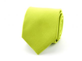 Necktie - silk - lime - 7.5cm - NOS