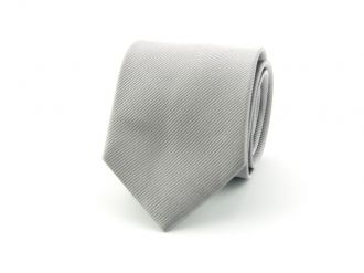 Necktie - silk - grey - 7.5cm - NOS