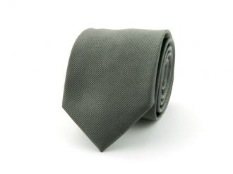 Necktie - silk - antracite - 7.5cm - NOS