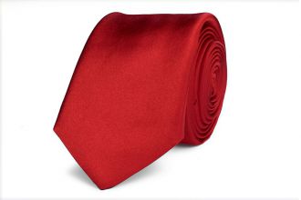 Stropdas Progetto Premium - 100% zijde - NOS - rood Stropdas Progetto Premium - 100% zijde - NOS - rood