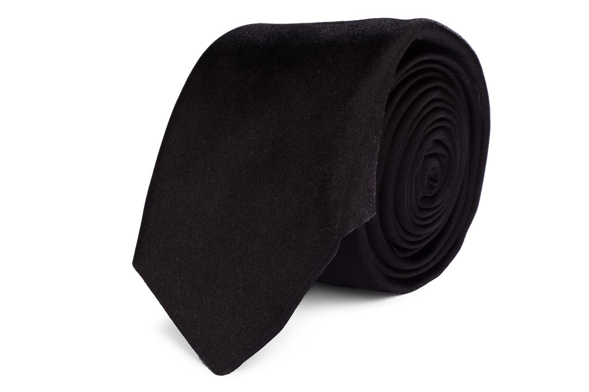 necktie progetto premium 100 silk nos black