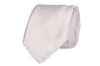Stropdas Progetto Premium - 100% zijde - NOS - wit Stropdas Progetto Premium - 100% zijde - NOS - wit