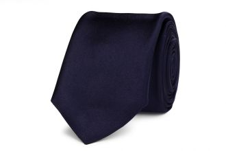 Stropdas Progetto Premium - 100% zijde - NOS - donkerblauw