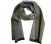 Wintersjaal stip 30-180cm 30 wol-70 acryl groen - grijs